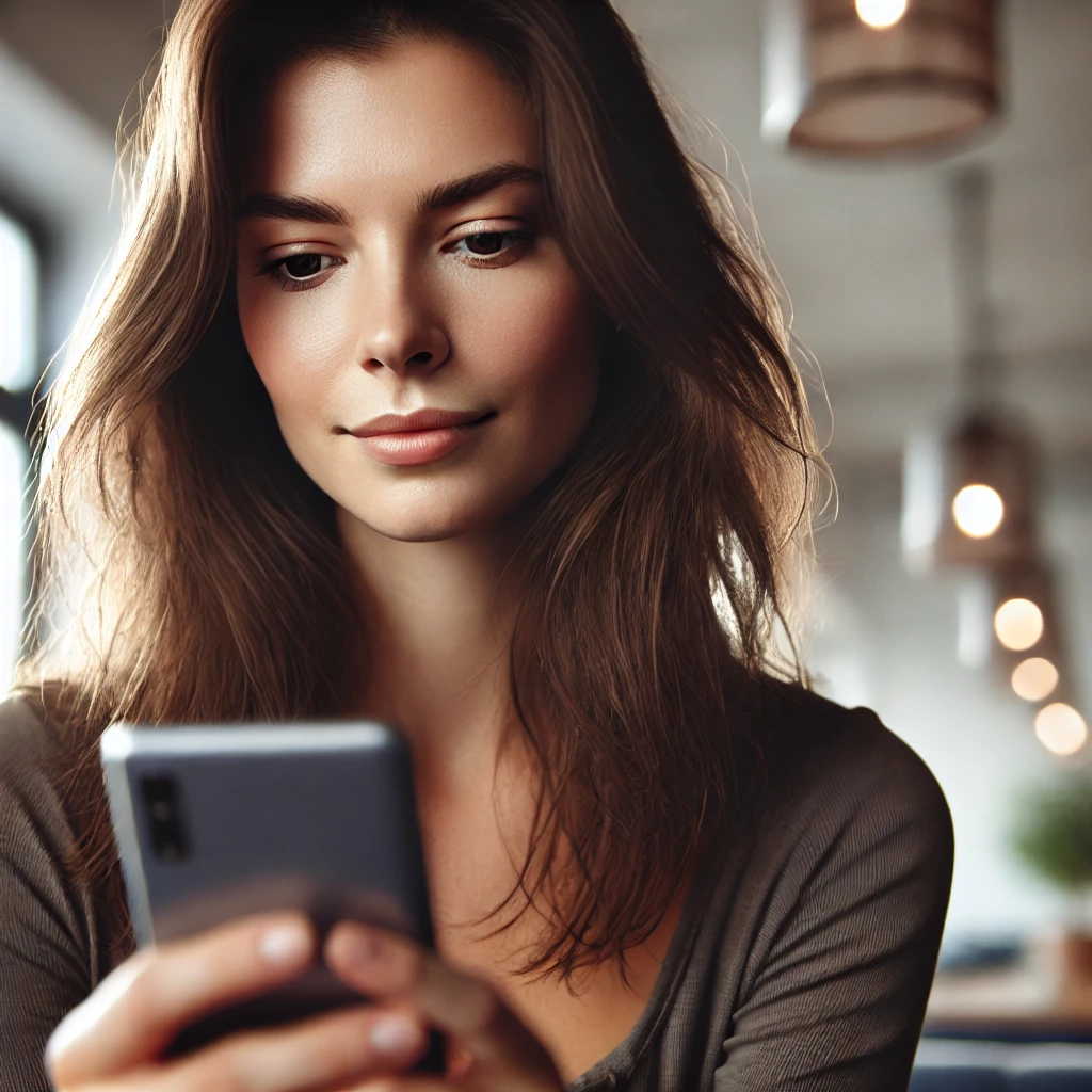 霊感タロットが当たる占い師をチェックする女性